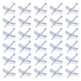 Wokape 30 Pieces 1/4Inch Heavy Duty Toggle Bolt and Wing Nut Assortment Kit Perfect for Hanging Heavy Items on Drywall Inserted Bolt Wing Nuts