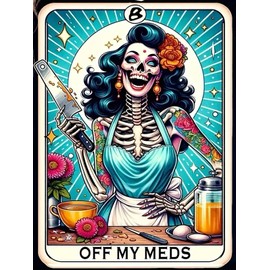 CHWGLFGG 5D Diamond Art Kits for Adults Beginners, Skull Skeleton Chef Diamond Painting Kits, DIY Full Round Drill Paint by Diamonds Dot Gem Art for Adults, Home Wall Decor 12x 16 Inch