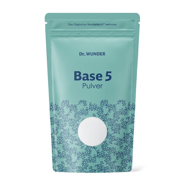 Dr. Wunder® Base 5 - Base Powder 500 g | Selected Base-Forming Mineral Compounds | Provides the Body with Valuable Minerals | Supports the Sow Base Balance