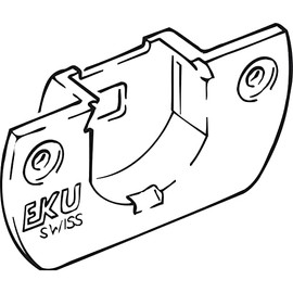 HAWA Clipo 15 SH Housing for Sliding Door Drive (Sliding Door Fitting), Plastic Anthracite