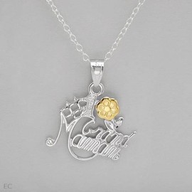 CHATEAU D'ARGENT # 1 Grandmom(Grand Maman) in French 14K/925 Sterling Silver
