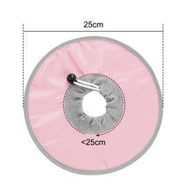 NIYATA Elizabethan Cat Collar, Anti-Scratch, Soft and Adjustable Cat Collar, Pink Anti-Miss, Size M, Elizabethan Collar for Cat Recovery Small Dog(Pink)