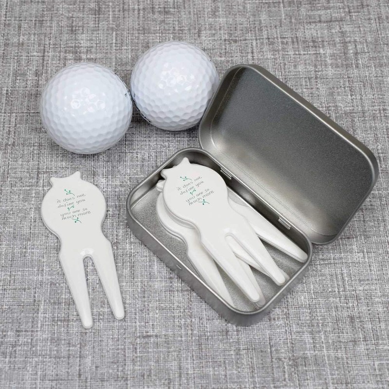 Azeeda 'It Does Not Define You' Golf Divot Tool/Repair Fork