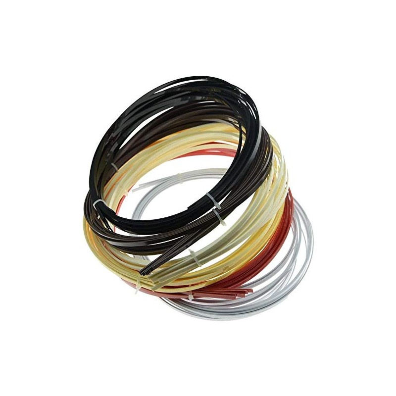 Dopro 5pcs Acoustic Classical Guitar Binding Purfling Strips ABS Binding