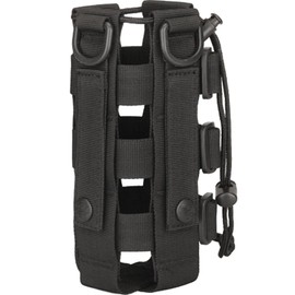 Mirhua Portable Outdoor Water Bottle Bag Holder Bin Compatible Adjustable Plastic Bottle (Black)