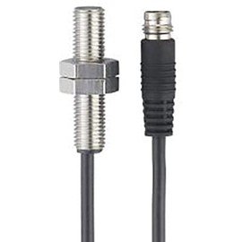 IE5344, Inductive Prox Sensor; M8x1 L=37, R: 3mm Flush, 10-30VDC, 1kHz PNP/NPN NO, 0.3m Cable 3wire M8 Conn
