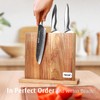 hecef Magnetic Knife Block Holder Rack Magnetic Stands with Strong