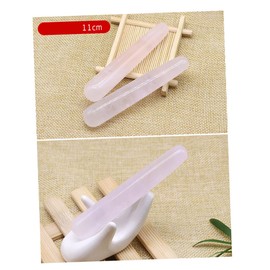 Healeved Rose Quartz Massage Stick Facial Roller for Face Puffiness Skin Care Massage Tool Guasha Tool for Redness Migraine Relief