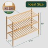 Z&L HOUSE 3-Tier Shoe Rack for Closet, Stackable Shoes Rack