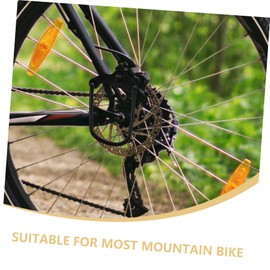 BESPORTBLE 2pcs Universal Rear Derailleur Chain Guard Protector for Mountain Bikes Black from Damages Easy Install Under Wheel or Screw