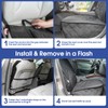 ALLANSING Front Seat Cover for Cars/SUVs/Trucks - Dog Seat Protector