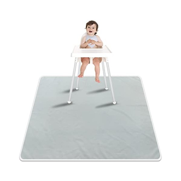 Paw Legend Washable Highchair Splat Floor Mat- Anti-Slip Silicone Spot