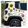 Autoaufkleber Blumen Gänseblümchen Prilblumen Tuning - 27/54/108 Stück - Lustige