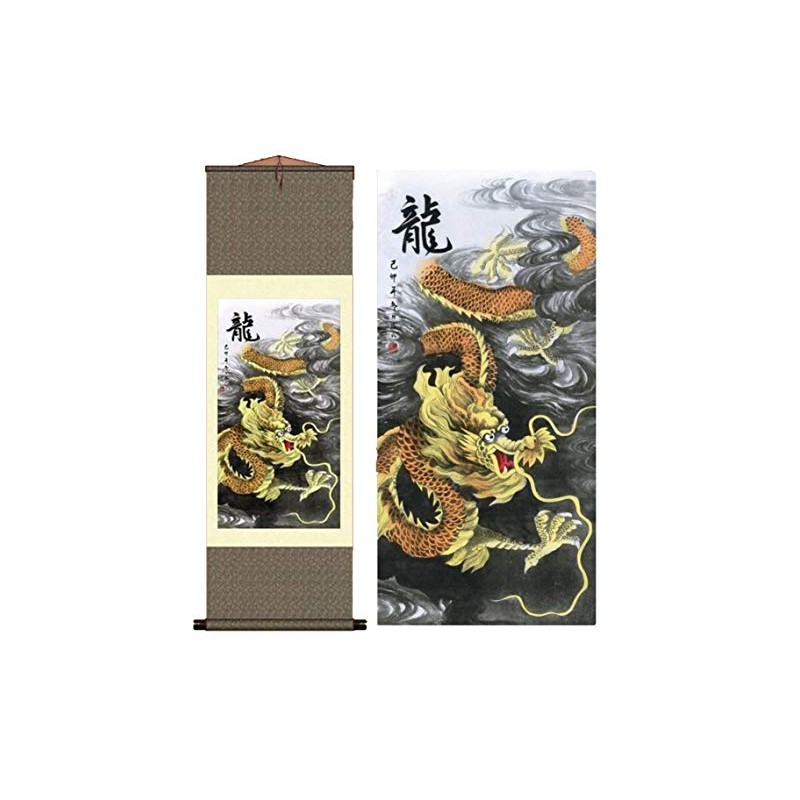 Grace Art Asian Wall Scroll, Dragon