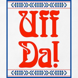 CafePress Uff Da BBQ Kitchen Apron with Pockets, Grilling Apron, Baking Apron