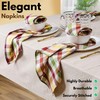 Native Fab Multi Check Cloth Napkins - Set of 12,