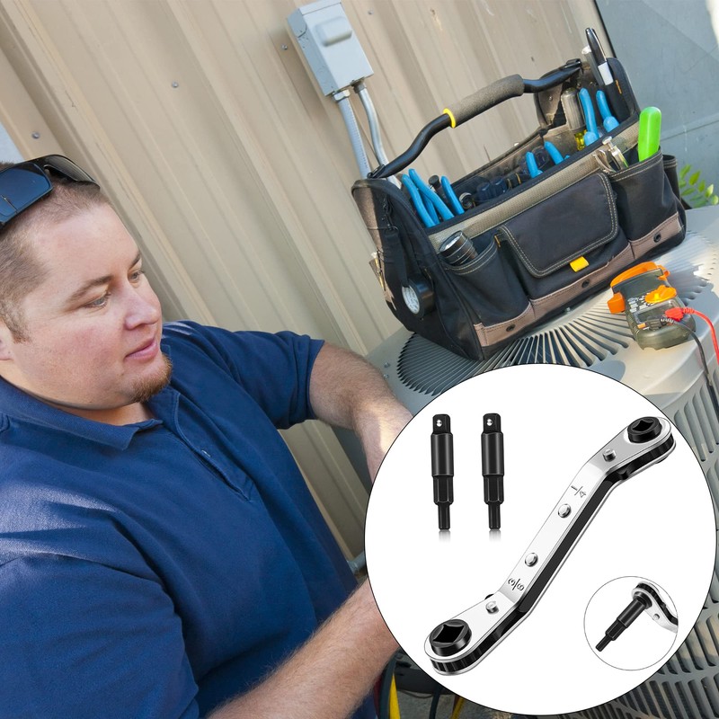 Hvac Service Wrench Tools:3/16” to 3/8” 5/16'' x 1/4''Air Conditioner