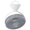 Mini Desk Fan with Hook USB Rechargeable 3 Speeds Wind
