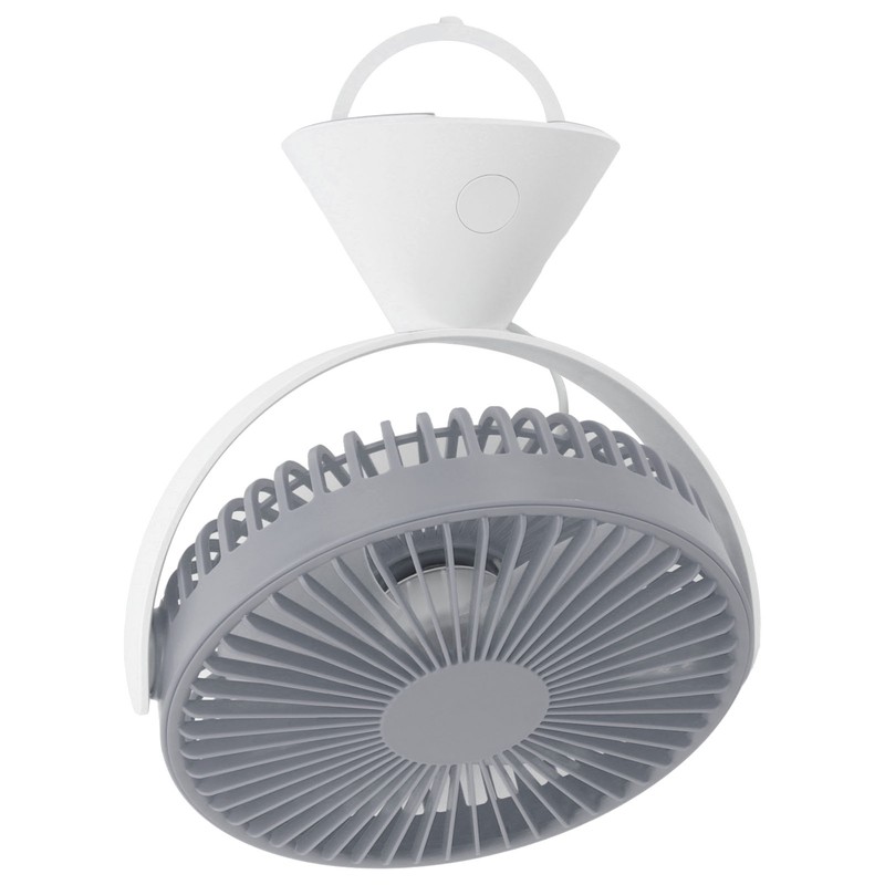 Mini Desk Fan with Hook USB Rechargeable 3 Speeds Wind
