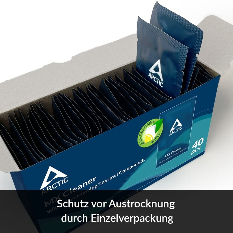 ARCTIC MX Cleaner (40 pieces) - Cleaning wipes for removing
