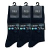 Gunze PL0122 Men's Polo Socks, Casual Rib One-Point, 3 Pairs,