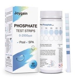 Phosphate Test Kit for Pool Hot-Tub: 50PCS Phosphate Test Strips Phosphate Pool Test for Hot Tub Spa Easy and Accurate to Dectect Phosphate Level