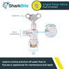 SharkBite 1/2 x 3/8 Inch Compression Angle Stop Valve, Loose