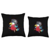 Parrot pirate Bird talking Animal Throw Pillow