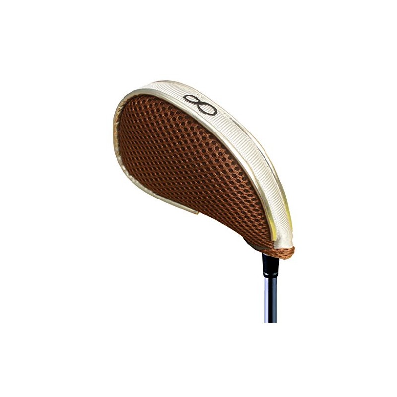 Andux Mesh Golf Iron Headcover with Zipper for Left &