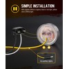 Partsam 2Pcs Dual Revolution 2 inch Round 9LED Marker Light,