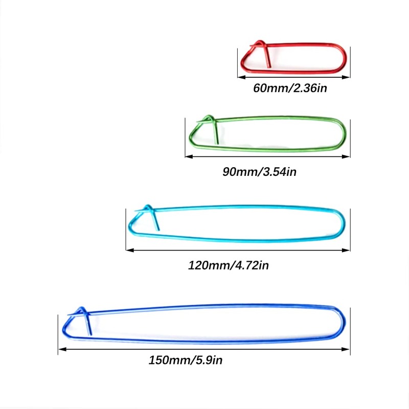 Stitch Holder, 4 Pcs Aluminum Crochet Knitting Needle Stitch Holder