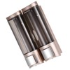 Manual Hand Soap Dispenser Wall Mount Double Liquid Shampoo Shower