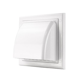 MKK Ventilation Grille Weather Protection Cover Exhaust Hood Ventilation Pipe ABS Diameter 80 100 110 120 125 150 160 MKK Diameter 100 mm White
