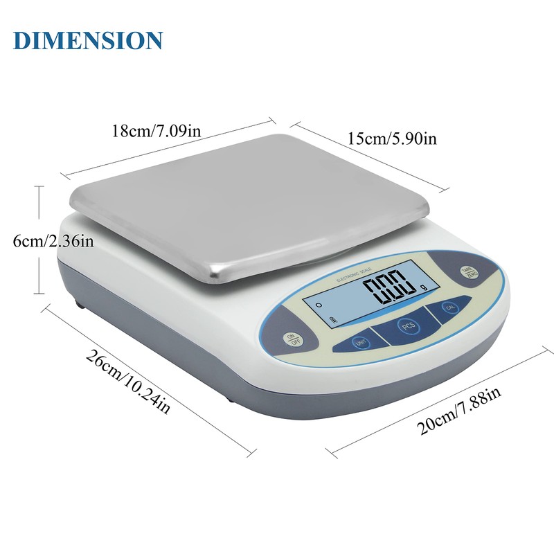 Bonvoisin Lab Scale 3000gx0.01g High Precision Electronic Analytical Balance 0.01g