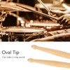 12 Pairs 7A Drumstick Maple Wood Oval Tip Anti Slip