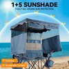 Double Beach Chair With Canopy Shade Camping Chair With Canopy