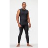 DEVOPS 2~3 Pack Men's Athletic Compression Shirts Sleeveless