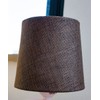 Set of 6 Chocolate Burlap Drum Chandelier Clip-On Lampshade 4x5x5