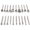 Gasea 20pcs 3mm Shank HSS Mini Router Burr Rotary File