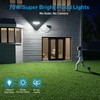 Olafus 75W Motion Sensor Outdoor Light Plug in, Motion Flood