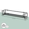 bremermann Wall Mounted Spice Rack for Gluing or Drilling Black