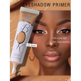 MAEPEOR Matte Eyeshadow Primer 6 Colors Prevent Oily Lids and Creasing Eye Primer Base Long-lasting Waterproof & Smudgeproof Eye Primer Makeup for All Shadows (Dark)