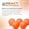 PIKKOFUN React Mini Pickleball Training Balls, 5 Pack Small Quiet