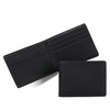 Leatherology Premium Black Oil Thin Bifold Wallet - 6 credit