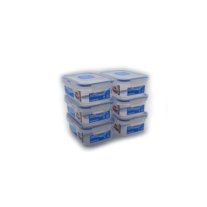 Lock & Lock Rectangular Food Container, Short, HPL806, 1-1/2 Cup,