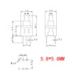 Youmile 150 Pieces Self-Locking DPDT 6PIN Micro Square Switch Kit
