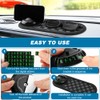 Herxsin Multifunction Car Anti-Slip Mat, Car Dashboard Mobile Phone Holder,
