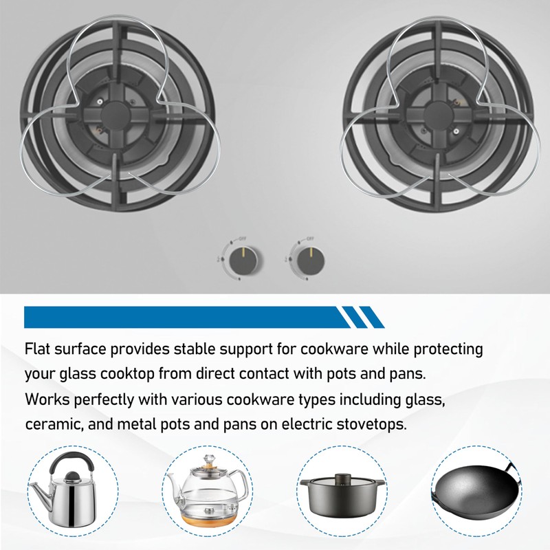 10 - Piece Heat Diffuser Set for Glass Cooktops &