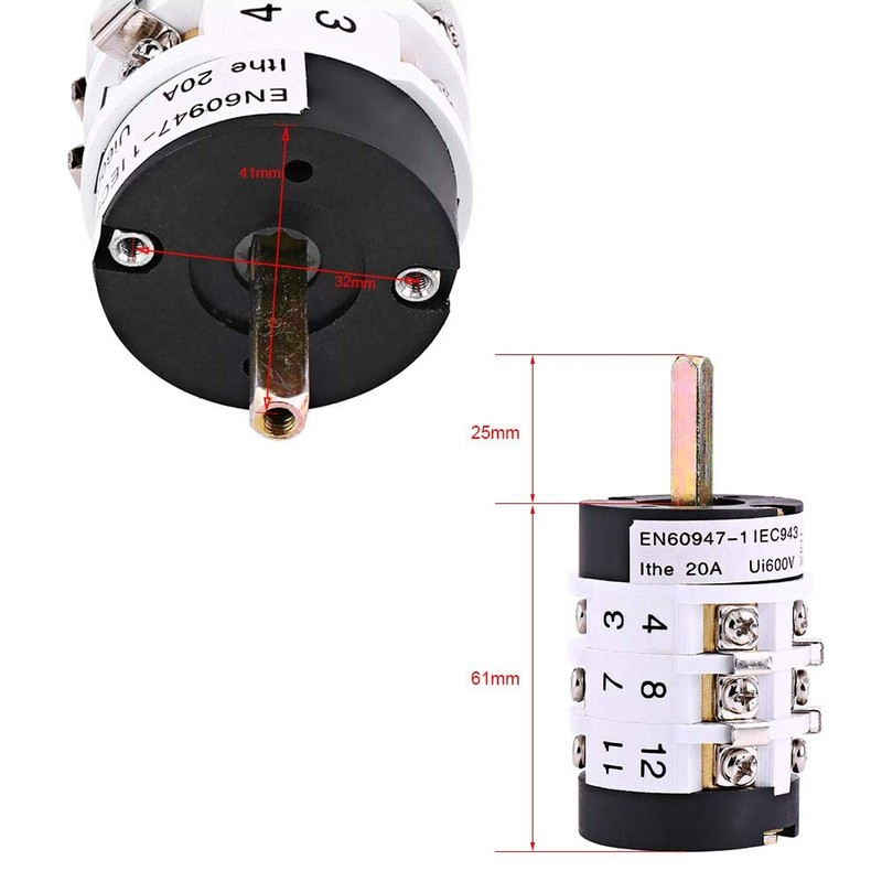 220V/380V 20A Car Tire Changer Machine Motor Forward Reverse Switch