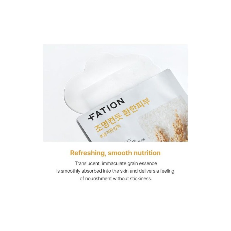 FATION [FATION]Real Fit Rice Brightening Mask (5ea)